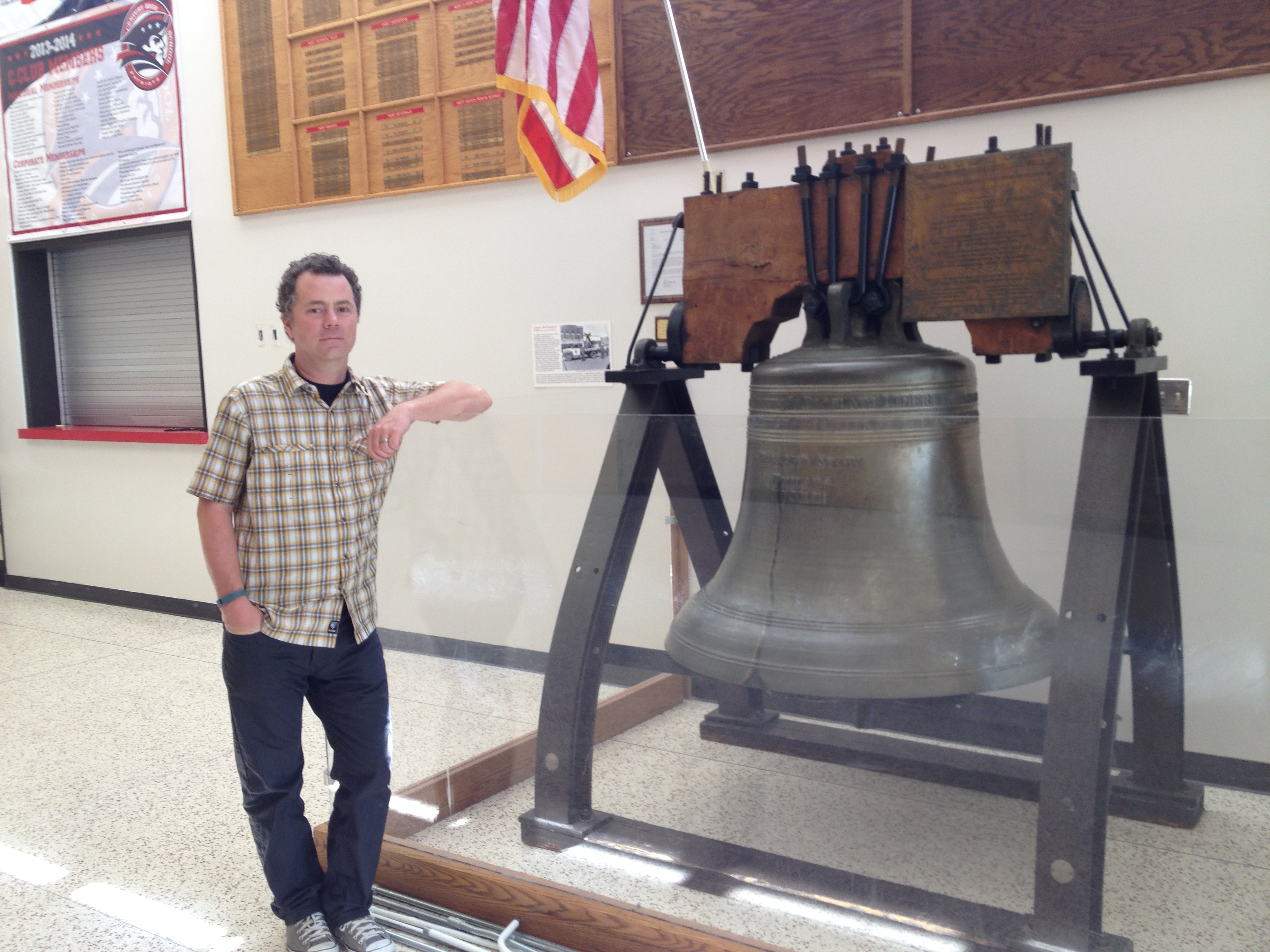 North Dakota Bell at Century High School in Bismarck
