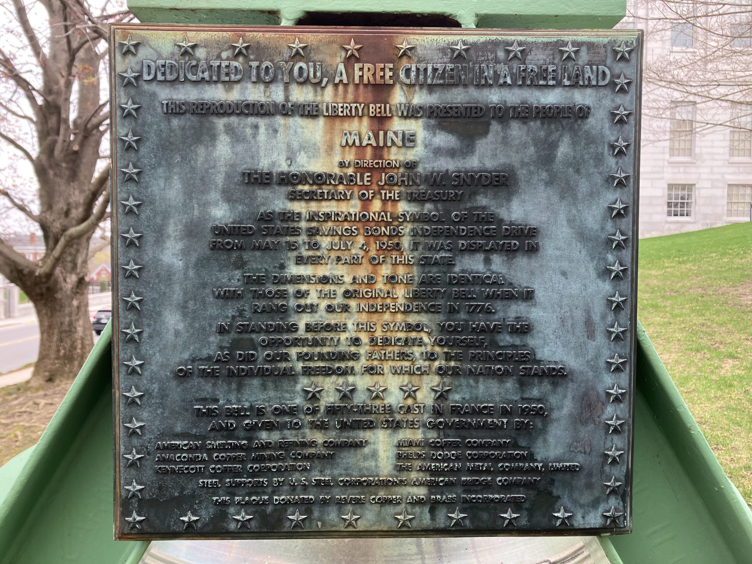 Maine Liberty Bell replica