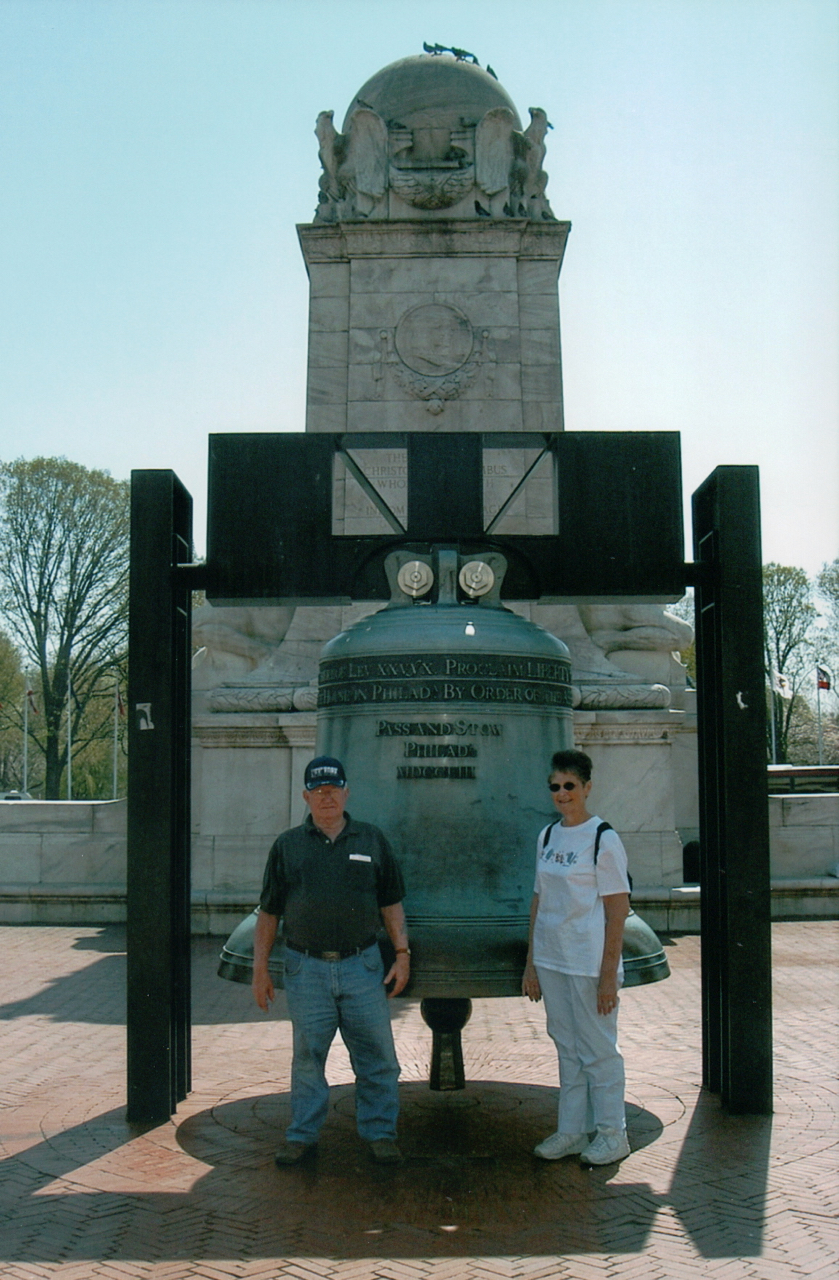 Gigantic Liberty Bell replica