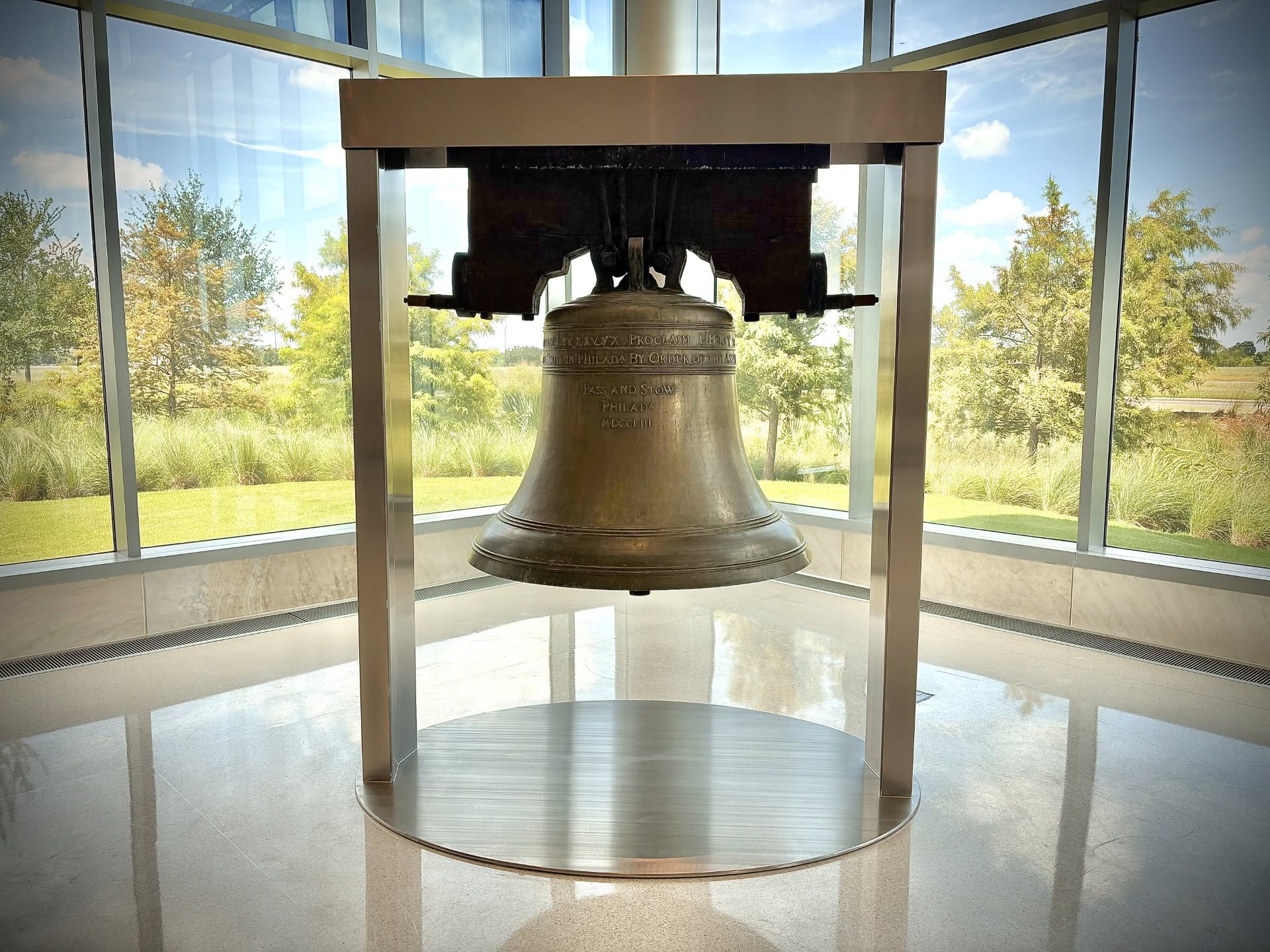 Texas Liberty Bell Replica New Location