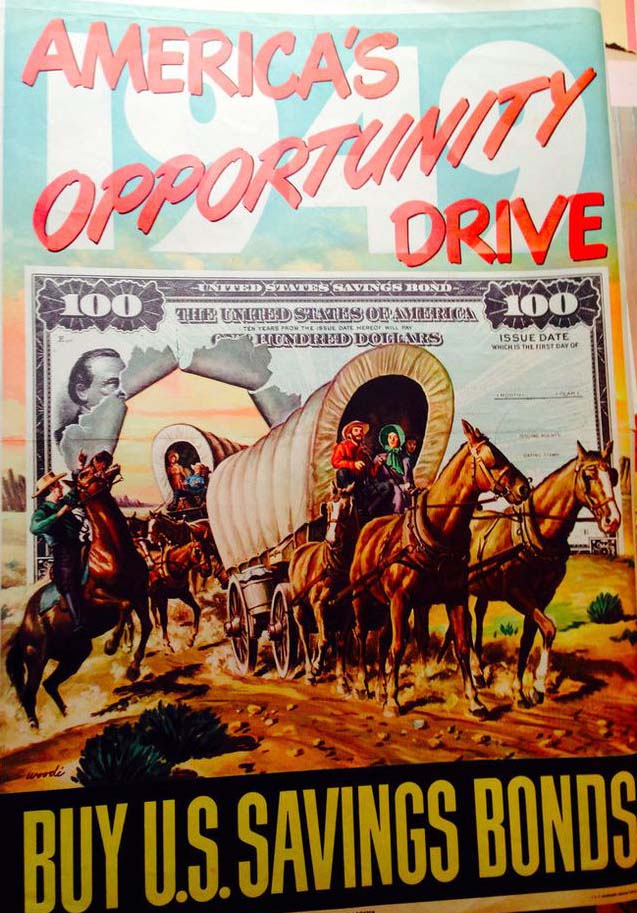 1949 U.S. Savings Bond drive poster