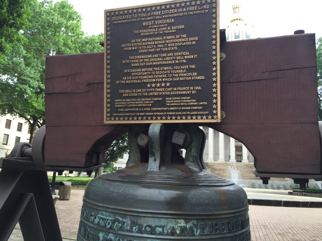 West Virginia Liberty Bell replica