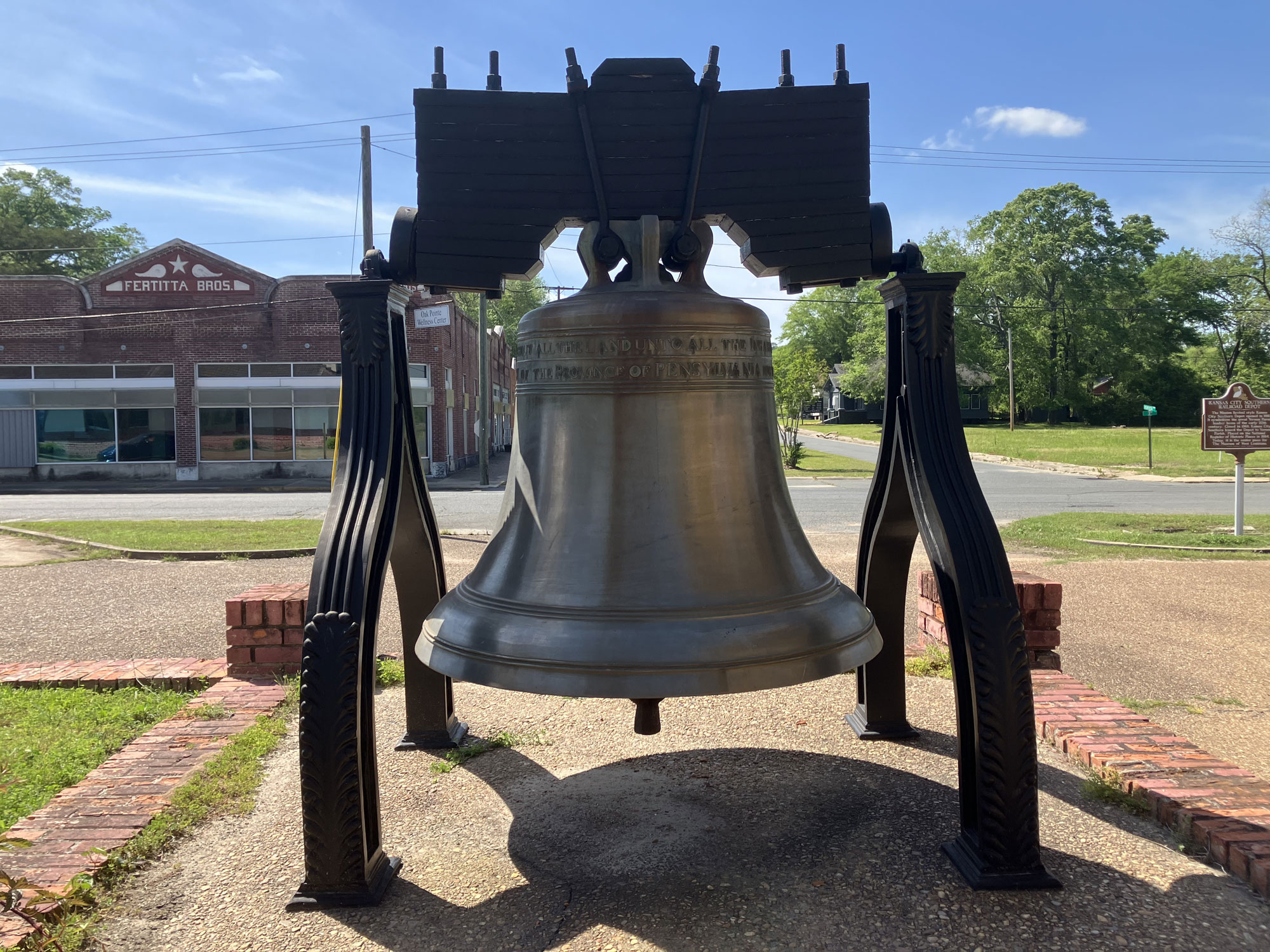 Museum of West Louisiana Liberty Bell Back